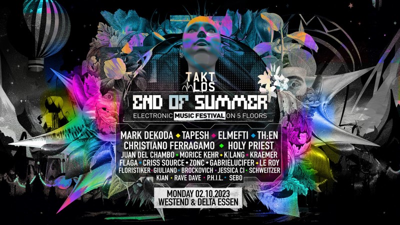 SONDERVERANSTALTUNG - Taktlos • End of Summer Festival • 5 Floors